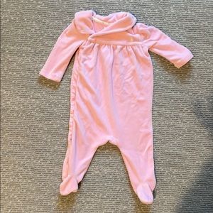 Ralph Lauren Pink Footed Outfit with Shawl Collar